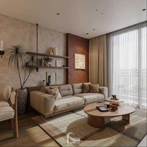 Thiết kế nội thất chung cư phong cách Mid-century - Vẻ Đẹp Đến Từ Sự Chỉn Chu - Khai Sơn City
